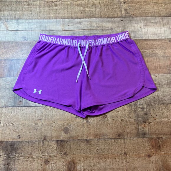 Under Armour Pants - Womens Under Armour Purple Shorts - Medium